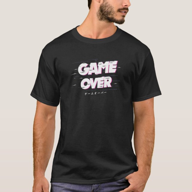 Camiseta Jogo De Roupas Emo De Roupas Estéticas Sobre O Jap (Frente)