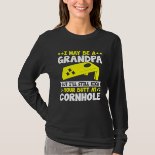 Camiseta Jogo de Saco de Toss para Homens Vovô Cornhole