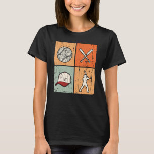 Camiseta Jogo de Softball com jogador de beisebol