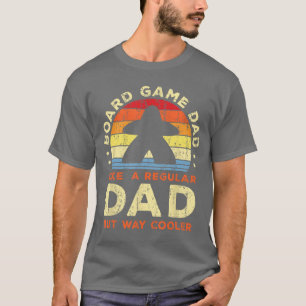 Camiseta Jogo de tabuleiro masculino pai Jogador de tabulei