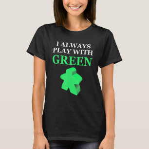 Camiseta Jogo de Tabuleiro Que Eu Sempre Jogo Com Meeple Ve