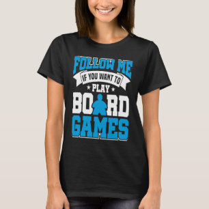Camiseta jogo de tabuleiro siga-me tabuleiro jogador de tab
