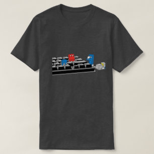 Camiseta Jogo de teclado de computador engraçado Geeky Te