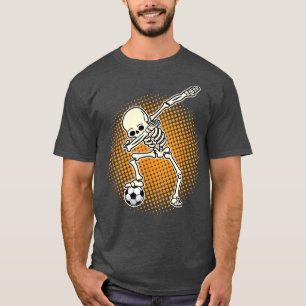 Camiseta Jogo de Treinador de Futebol do Skeleton Soccer Da