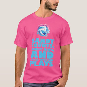 Camiseta Jogo de Treinamento de Jogador de Voleibol
