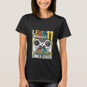 Camiseta Jogo de Vídeo 2009 Desbloqueado do Nível 1 para Mu
