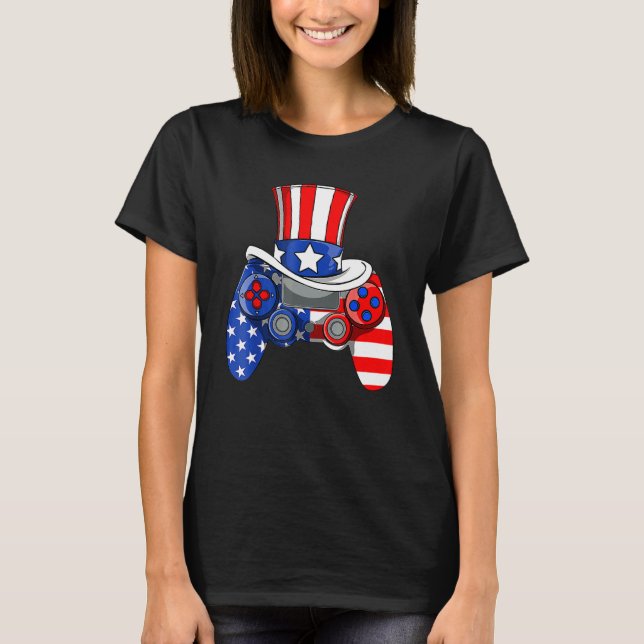 Camiseta Jogo de vídeo American Flag Tio Sa (Frente)