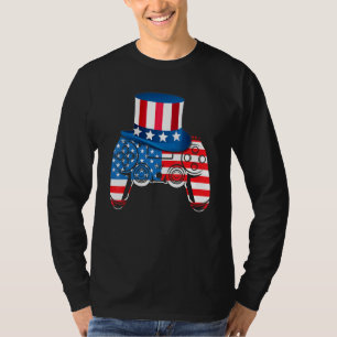 Camiseta Jogo de vídeo American Flag Tio Sa