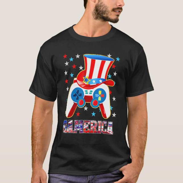 Camiseta Jogo de vídeo American Flag Tio Sa (Frente)