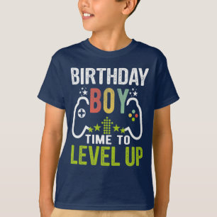 Camiseta Jogo de Vídeo Aniversário Hora de Nivelar os Gar