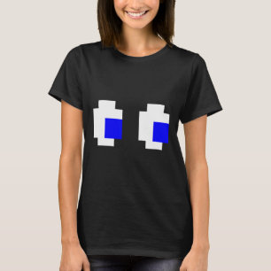 Camiseta Jogo de Vídeo com Arcade de Pixel de Olhos Fantasm