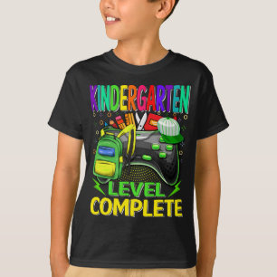 Camiseta Jogo de Vídeo Concluído do Nível do Jardim do I