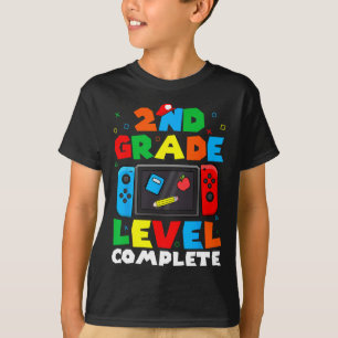 Camiseta Jogo de Vídeo Concluído no Nível de Grau no Último