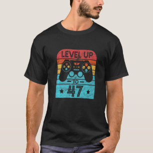 Camiseta Jogo De Vídeo De Aniversário Com 47 Anos De Idade,