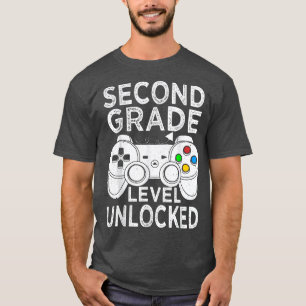Camiseta Jogo de Vídeo Desbloqueado de Segundo Nível de Vol