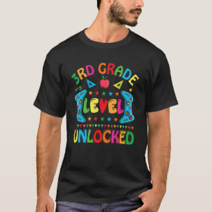 Camiseta Jogo de vídeo desbloqueado de terceiro nível de vo