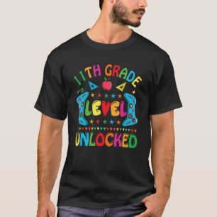 Camiseta Jogo de Vídeo Desbloqueado do Nível 11 Voltar a S