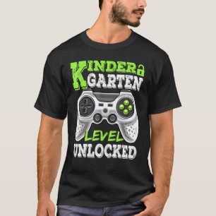 Camiseta Jogo De Vídeo Desbloqueado Do Nível Do Jardim Do I