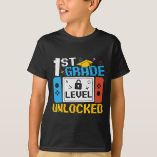 Camiseta Jogo De Vídeo Desbloqueado No Nível De 1rua De Vol