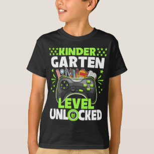 Camiseta Jogo de vídeo desbloqueado no nível do jardim do i