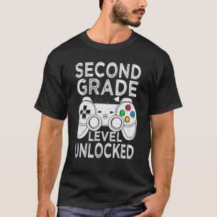 Camiseta Jogo de Vídeo Desbloqueado no Nível do Segundo seg
