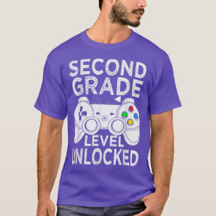 Camiseta Jogo de vídeo desbloqueado no nível do segundo seg
