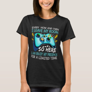Camiseta Jogo De Vídeo Engraçado De Vez Em Quando E Depois