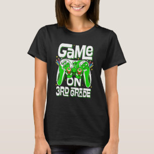 Camiseta Jogo de vídeo engraçado do 3º ano de volta às roup
