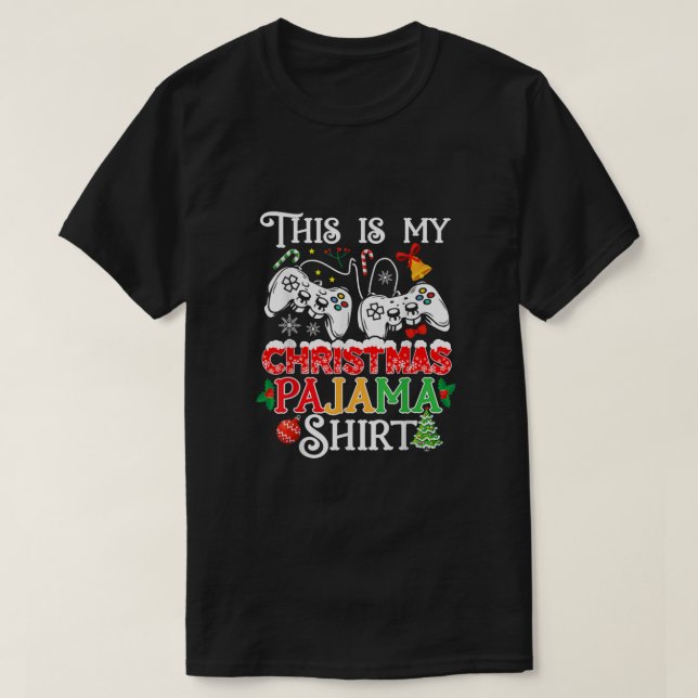 Camiseta Jogo De Vídeo Homens De Natal É A Minha Christma (Frente do Design)
