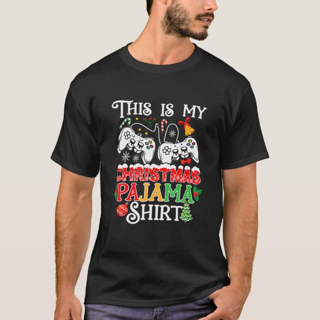 Camiseta Jogo De Vídeo Homens De Natal É A Minha Christma (Frente)