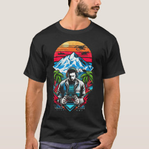 Camiseta Jogo de vídeo lança Legal inverno esportes engraça