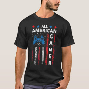 Camiseta Jogo De Vídeo Patriótico Para Todos Os Jogadores A