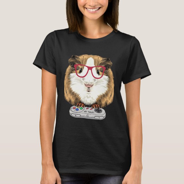 Camiseta Jogo de Vídeo Porco Vida Selvagem Animal Porquinho (Frente)