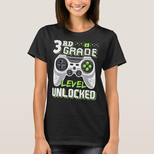 Camiseta Jogo de Vídeo SEM BLOQUEIO DE NÍVEL 3º (Frente)