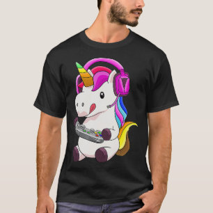 Camiseta Jogo de Vídeo Unicórn Jogo de Jogos da Unicórn Rap
