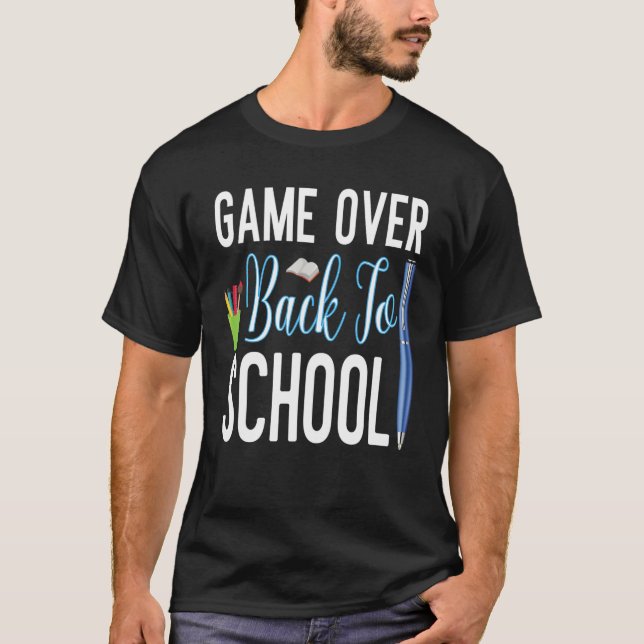 Camiseta Jogo De Volta À Escola Para Estudantes E Professor (Frente)