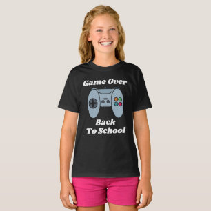 Camiseta Jogo De Volta Para A Escola Meninas Diversão De Ca