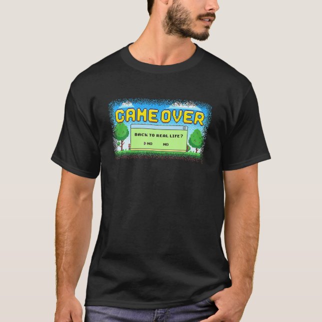 Camiseta Jogo De Volta Para A Vida Real? Videos games engra (Frente)
