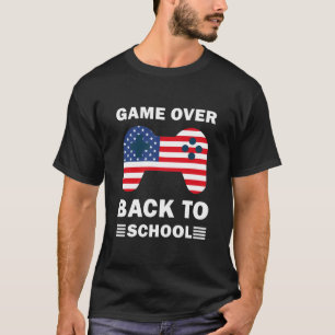 Camiseta Jogo De Volta Para Jogos De Vídeo Na Escola