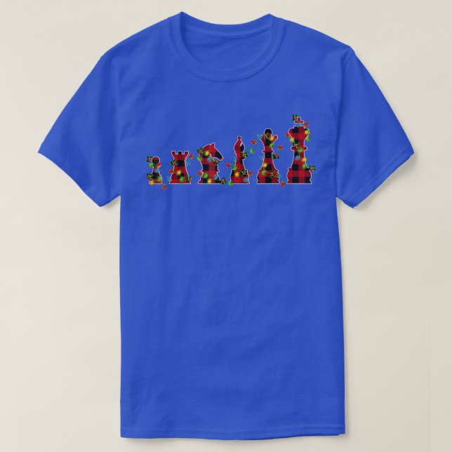 Camiseta Jogo de xadrez ao longo do Xmas Luzes de Buffalo X (Frente do Design)