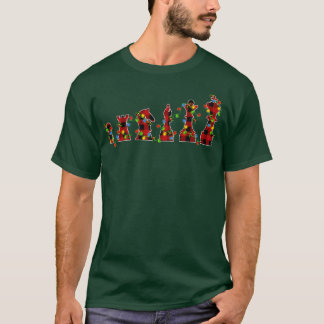 Camiseta Jogo de xadrez ao longo do Xmas Luzes de Buffalo X
