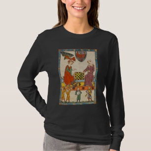 Camiseta Jogo de Xadrez do Codex Manesse do Século XIV