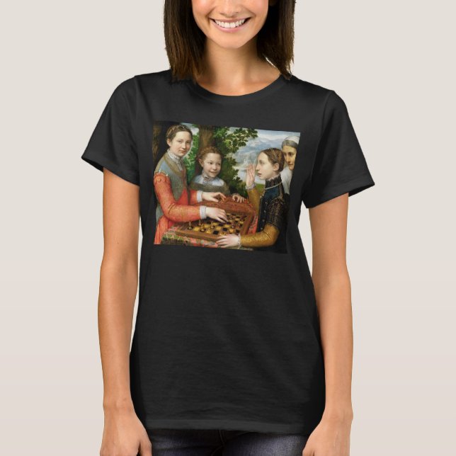 Camiseta Jogo de xadrez por Sofonisba Anguissola - cerca de (Frente)