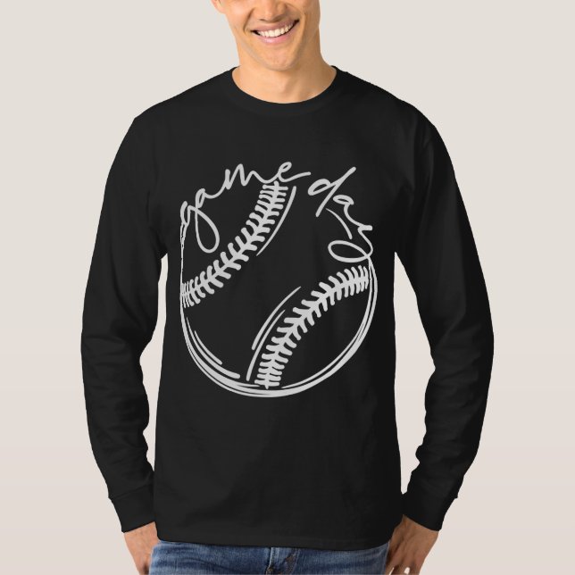 Camiseta Jogo Dia de Baseball Vida Softball com Bleball (Frente)