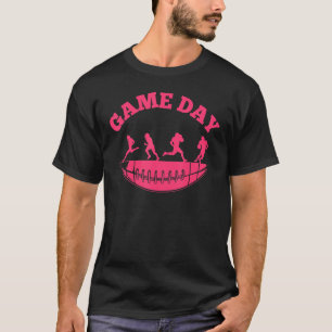 Camiseta Jogo Dia de Jogo Jovens Homens Rosa Mulheres Menin