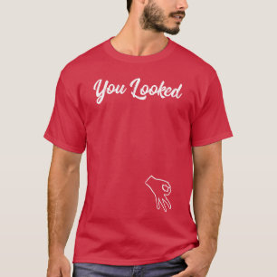 Camiseta Jogo do Círculo de Dedos Divertido Fez Você Olhar