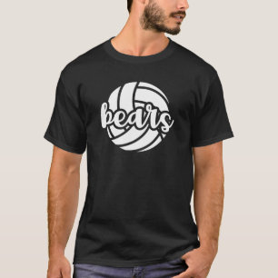 Camiseta Jogo do Espírito Escolar Mascot da Equipe de Vole