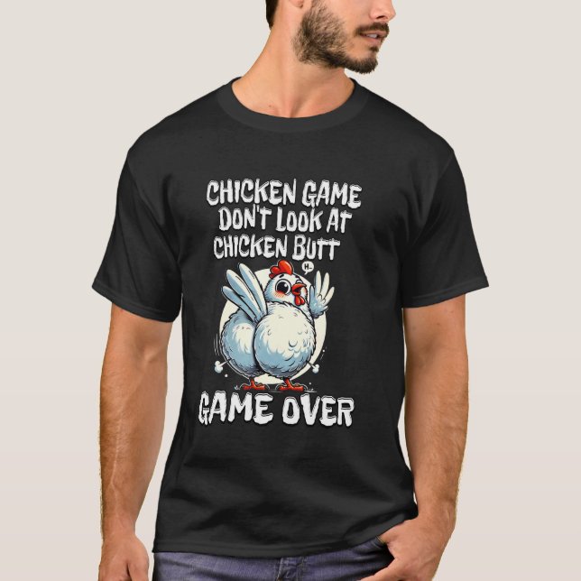 Camiseta Jogo do Frango Não Olhe Para o Rabo do Frango (Frente)