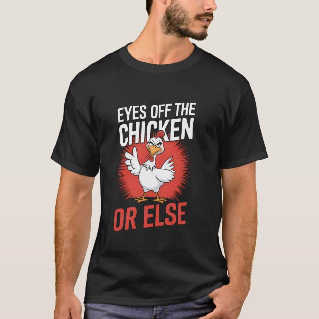 Camiseta Jogo do Frango Olhos Fora do Frango ou Senão (Frente)