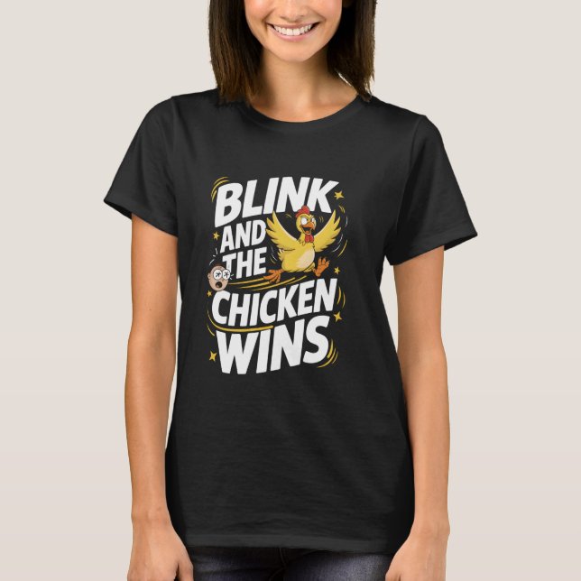 Camiseta Jogo do Frango Pisca e o Frango Vence (Frente)